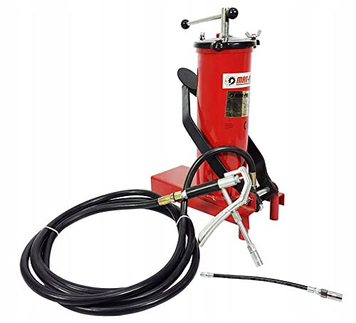 Ingrassatore Pneumatico a Barile 3 Litri Lubrificatore Grasso a pedana Tubo 4m Pompa Pressa ingrassatrice