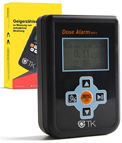 5 x Geiger-räknare – Dosimeter – Strålningsmätare Strålningsmätare Geiger-räknare för mätning av μSv/H av radioaktiv strålning med tyska instruktioner (5)