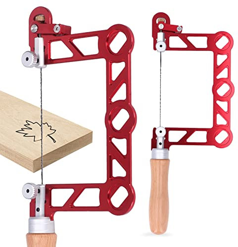 Mini Jewelers Saw Frame Set, Woodworking Adjustable U Shaped Saw with Hex Wrench, Handheld Coping Saw for Jewelry Making Metalworking Crafts (5in)