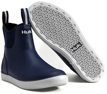HUK Mens Rogue Wave Shoe, High-Performance Fishing & Deck Boot, Naval Academy, 11