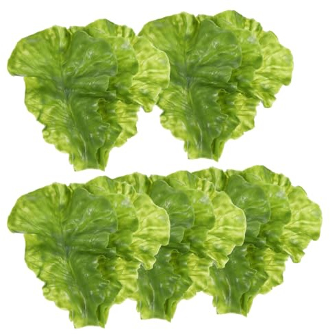 VILLFUL 5 Set Di Foglie Di Verdure Artificiali Di Foglia Realistico Oggetti Di Scena Decorativi Per La Festa 3 Pezzi * 5
