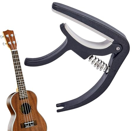 Capotraste para guitarra - Capotraste de acción por resorte para guitarras clásicas y acústicas | Abrazadera de traste de afinación de liberación rápida con diseño ergonómico, apto para músicos