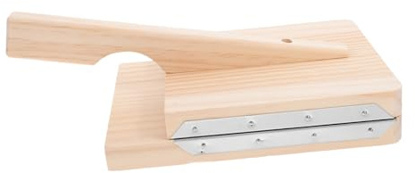VALICLUD Prensador de Masa de Madera y Acero Inoxidable para Empanadillas Molde para Hacer de Dumplings Herramienta Práctica y para Cocina