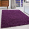Carpettex Hochflor Teppich Wohnzimmer Shaggy Flokati Teppich Modern Einfarbig 160 x 230 cm Lila - Teppich Schlafzimmer Weich Flauschig Waschbar Teppich Küche Esszimmer - Langflor Teppiche