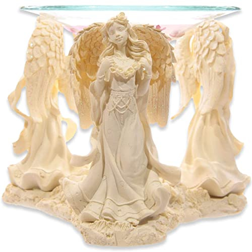 mtb more energy Lampada profumata ''Smiling Angels'' – Angelo custode – Lampada profumata lampada portacandela – Altezza 11 cm – Decorazione figura angelo angelo