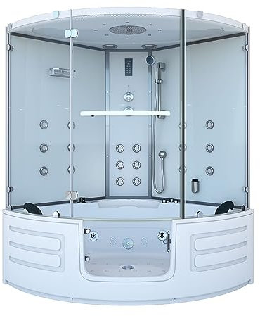 Dampfdusche Whirlpool Dusche Duschkabine K70-WS-EH-EC-SC 150x150cm
