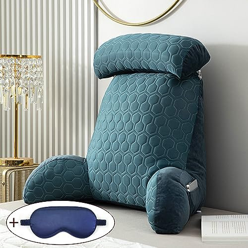 XIBANY Lesekissen Rückenkissen Bücherkissen,Ergonomisch geformtes Keilkissen Plus kuscheliges Sofakissen,Ideal als Rückenstütze für mehr Halt und Komfort von Rücken,Kopf und Nacken
