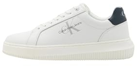 Calvin Klein Donna Sneakers con Suola Preformata Chunky Scarpe, Bianco (Bright White/Black), 39