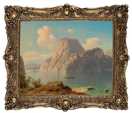 OIGUMR Vintage Gold Picture Frame 10x8/20.3x25.4 cm Picture Frame Gold Made of Glass, Resin