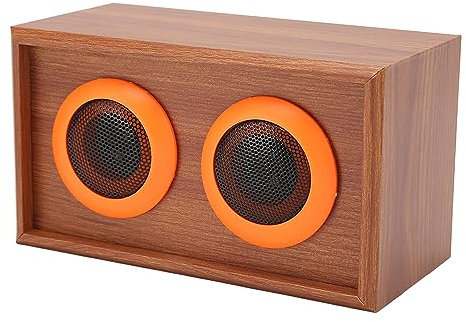 Altoparlanti da Scaffale in Legno per Home Theater, Suono Hi Fi Senza Perdite, Suono Fine e Dinamico, Altoparlante Subwoofer, Altoparlanti Giradischi per Fono, Desktop, TV (Venatura del Legno)