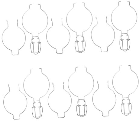 MUCKLILY Stainless Steel Jar Wire Clamp 6Pcs Airtight Seal Fastening Buckle for Glass Canning Jars Food Storage Clips