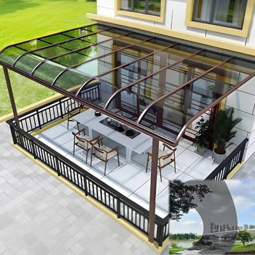 BRCYKRWY Policarbonato Transparente Lámina de policarbonato para techos,2 mm Impermeable Placas Transparente,para Toldos de Invernadero,Cocheras,Solarios y Cerramientos Paneles de Repuesto