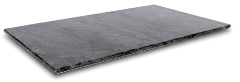 Argon Tableware Black Marble Chopping Board – 53 x 32cm Rectangle Stone Non-Slip Cutting Board – Kitchen Worktop Protector, Food Prep Serving Platter for Meat, Vegetables, Cheese & Charcuterie