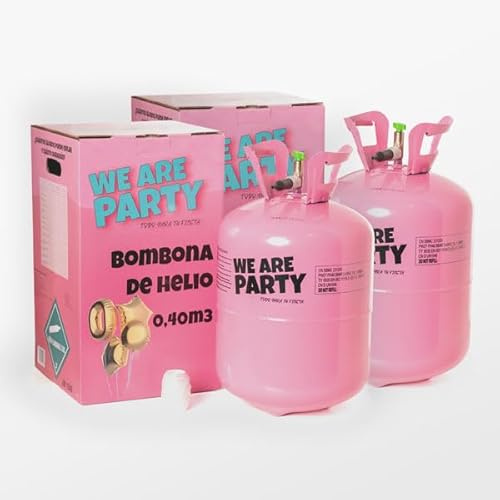 Pack Maxi Duo - 2 bombonas de helio de 0.42m3 para 100 globos