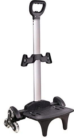 Carrello per Zaino, Carrello con Ruote Carrello a Mano Pieghevole Alluminio 6 Ruote Carrelli Portabagagli Zaini Trolley per Bambini Adolescenti Adulti Scuola Viaggi