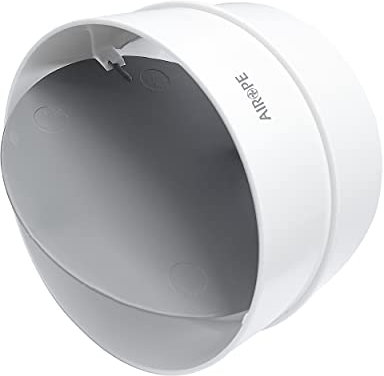 Airope, Raccord & Connecteur de Ø 100 mm avec Clapet Anti-Retour pour Tuyau de Ventilation Conduit Rond et Extracteur Système, Permet D'empêcher le Retour de Fluide en Circulation.Garantie 5 ANS.