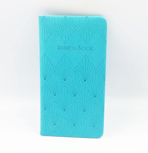 Sixstore A to Z Telefonbuch Slim Adressbuch A-Z Index Hard Soft Cover Blau 2022 16 x 8,5 cm