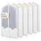 Bruce.® 6x Kleidersack Transparent 100×60 cm – Atmungsaktive Kleiderhüllen aus PEVA für Anzug, Mantel, Kleid & Jacke – Für Reise & Aufbewahrung