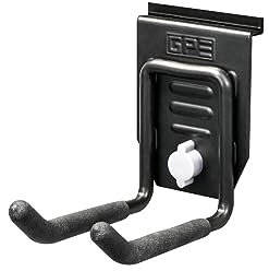 EVOpanel Universal Storage Hook - Length 100mm - EPDH-100 - Heavy-Duty Hook for The Support of Miscellaneous Items, Non Slip Grip & Twist Lock Mechanism | Garage Accessories | Black (100mm)