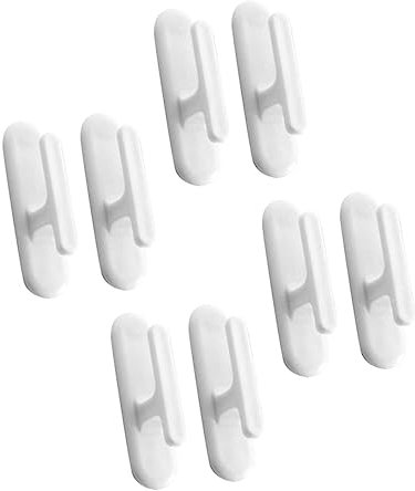 Ciieeo 8 Stück Vorhanghaken Blindschnurwickler Selbstklebender Blindschnurhalter Blindschnurhaken Fensterrolloschnurhalter