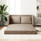 IKAYAA Schlafsofa Sofa mit Schlaffunktion Bettsofa Schlafcouch Sofabett Bodensofa Klappbar mit Schlaffunktion, Gästesofa mit Schlaffunktion, Lazy Sofa für Wohnzimmer, Schlafzimmer Cappuccino-Braun