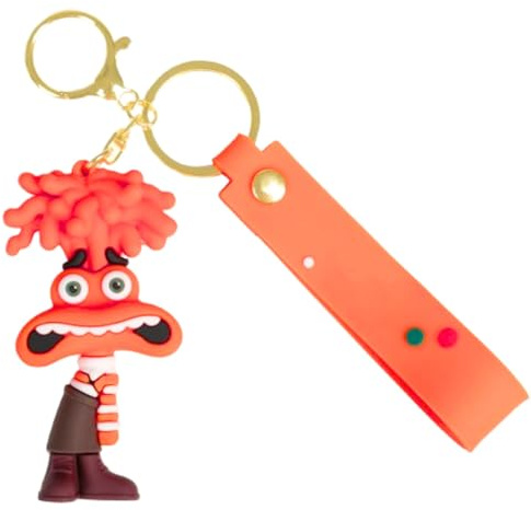 OASISTREND Llavero Antiestrés Personaje Ansiedad – Llavero Divertido de Silicona para Llaves y Mochila – Regalo Original para Niños y Adultos