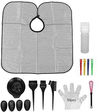 TOPINCN Kit de Coloration pour Cheveux, Ensemble de Bols Mélangeurs Efficaces pour Usage Professionnel ou Domestique, Outils de Teinture pour Cheveux Longs ou Courts