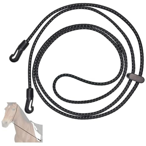 THREE ARCHERS Redini elastiche per l'addestramento del cavallo, barella regolabile per il collo, alternativa alle redini laterali per cavalli, nessuna pressione della bocca, incoraggia lo sviluppo