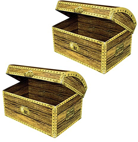 Beistle Treasure Chest Box, 2/Pack (50356)