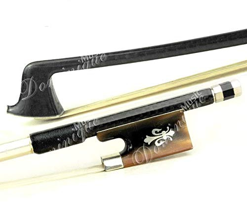 D Z Strad Violin Bow - Model 550 - Carbon Fiber Bow with Ox Horn Fleur-de-Lis Frog - Full Size