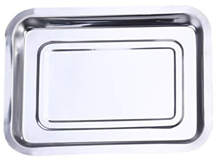 DOITOOL Vassoio per Piatti in Acciaio Resistente Piastra per Leccarda Vassoio per Lavastoviglie Leggero Spigoli Facile da Pulire e Duraturo