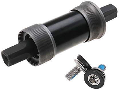 ECSiNG Mountainbike Tretlager Innenlager 68x118mm Vierkant Achse Schwarz mit Wasserdichten Schrauben Fahrradteile