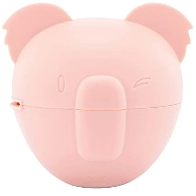 Nuby - Koala Saugerbox - Schnullerbox baby für Unterwegs - Mit Schlitzes für Schnullerkette - Schnuller sterilisieren in Mikrowelle - BPA-frei - Rosa - 0+ Monate