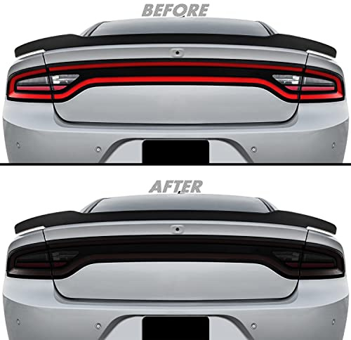 SlickMod PreCut Vinyl Smoke Tint for 2015-2022 Dodge Charger Tail Light (20% Dark Smoke, 1. Taillight)