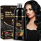 500ML Champú Tinte Negro Cubre Canas, Black Hair Dye Shampoo 3 en 1,Champu Tinte Canas Mujer Hombre, hair dye，Cubre Canas En Minutos para Mujer Hombre (Negro)