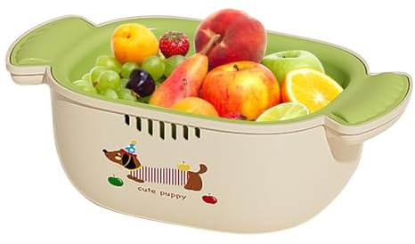 Colini E Colapasta Per Cucina - Cestino per Lavare Frutta e Verdura,Scodello Lavaggio con Scolatore per Cucina Pasta Frutta Verdura