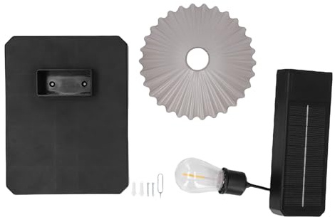 Tomotato Solar Wall Light Outdoor, Cordless ABS LED Lamp Auto On/Off IP54 1500mAh Rechargeable Battery for Porch Deck Fence Yard Front Door Staircase