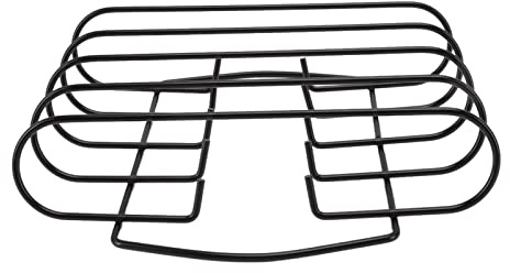 GEDMRT Grille à côtes pour Barbecue |Le Support en Fer antiadhésif Peut contenir 4 carrés de côtes levées/Steak/côtelettes d'agneau |Circulation de Chaleur Uniforme pour Les barbecues et