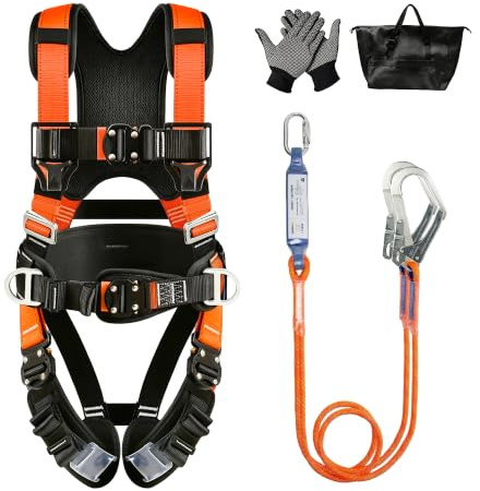 YouProtect Fallskydd säkerhetssele kit anti-fall säkerhetssele helkropp säkerhetssele kit