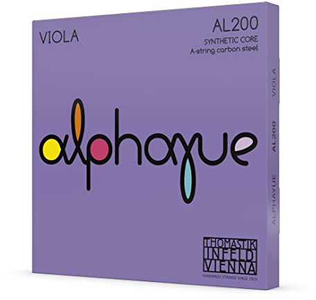 Thomastik-Infeld, Corde per viola Alphayue nucleo in nylon, Muta acciaio-cromo 4/4