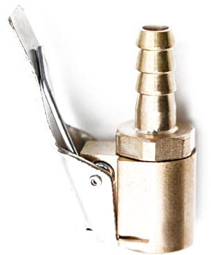 Woetwoat Connettore Valvola Pneumatica,6mm/8mm Air Chuck Pneumatico per Auto Adattatore a sgancio rapido in Ottone Clip-on, per Gonfiatori Pompa d'Aria Compressore Macchina (Pagoda Shape 6mm)