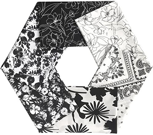 YXJDWEI Baumwollstoff Patchwork Stoffe Basteln Gewebe Quadrate 100% Baumwolle Stoffpaket zum Nähen 46x56cm für Heimarbeit Kleidung Handarbeit (6 Stück Strich)