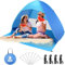 COVACURE Strandmuschel Pop Up XXL Strandzelt für 3–4 Personen, mit UV-Schutz UPF 50+ Ideal für Strand, Garten und Park