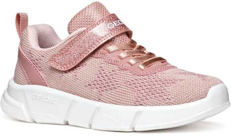 Geox J ARIL Girl B - Scarpe da Ginnastica Bambina, Lt Rose,