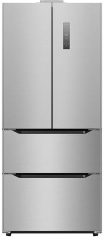 PYRAMIDEA Frigorifero stile Americano a 4 Porte 450L Colore Silver FRG4504S