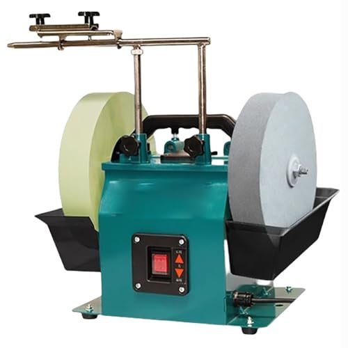 TT-YEC 10 Water-Cooled Knife Sharpener, Compact Variable Speed Sharpener, 90-160 Rpm, Two-Way Wet And Dry Sharpening System, Adjustable Water Tank, Suitable for Knives, Blades, Chisels