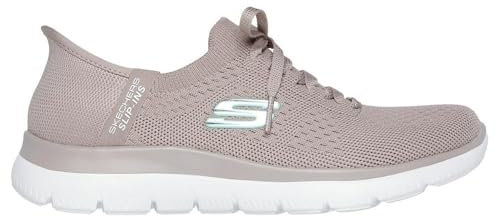 Skechers Damen Slip Ins Sneaker New Daily Taupe Textil, Größe:42, Farbauswahl:beige