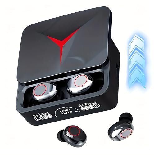 Genérico Auriculares Inalambricos Bluetooth, Cascos lnalámbricos Bluetooth 5.3 Reproducción de 48 Horas Hi-Fi Estéreo Auriculares lnalámbricos USB C Audifonos Inalambricos HD