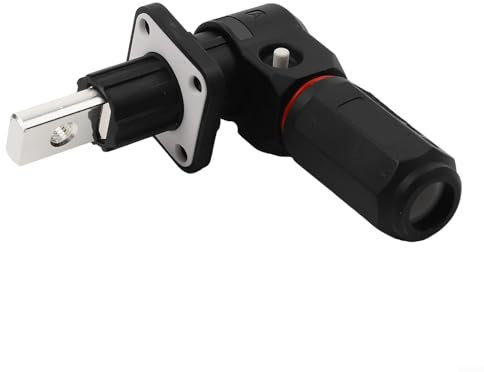 Connettore di accumulo di energia unipolare, connettore di stoccaggio della batteria, terminali del connettore per accumulo di energia fotovoltaica, 120A/200A (120A-nero)