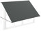 FIVMEN Fallarmmarkise Markise Einziehbar mit Kordel und Aluminium Stützstange Balkonmarkise Sonnenmarkise Sonnenschutz für Fenster Terrasse Balkon 200x145 cm, Anthrazit